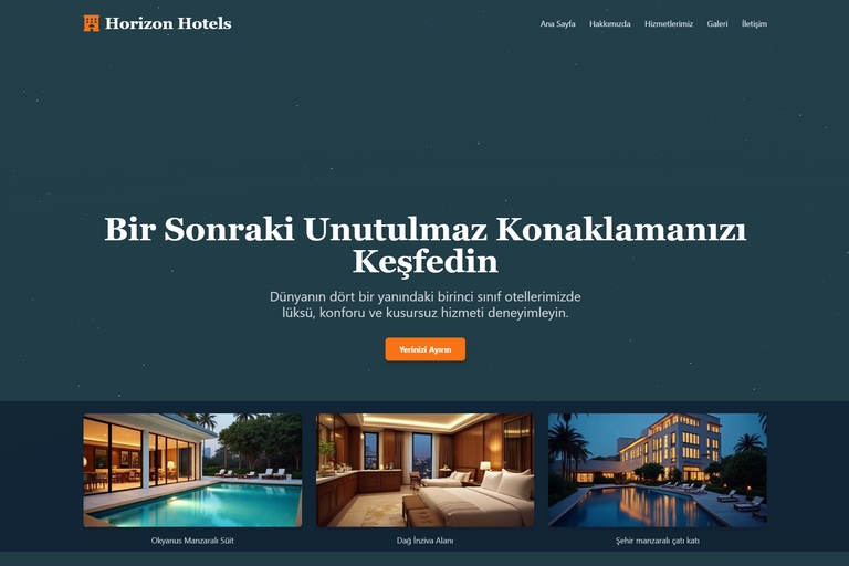 Otel Rezervasyon Web Sitesi